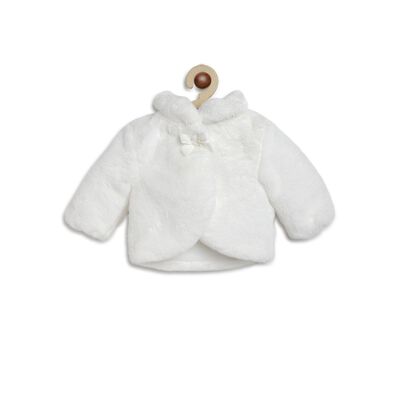 Faux Fur Long Sleeve Jacket